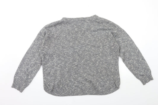 FOREVER 21 Womens Grey  Knit Pullover Jumper Size L