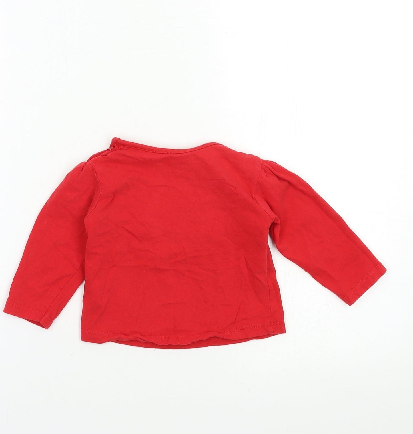 Earlydays Baby Red   Basic T-Shirt Size 6-9 Months