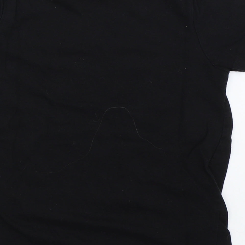 Primark Girls Black   Basic T-Shirt Size 6-7 Years