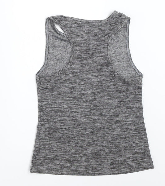 Matalan Girls Grey   Basic Tank Size 6-7 Years