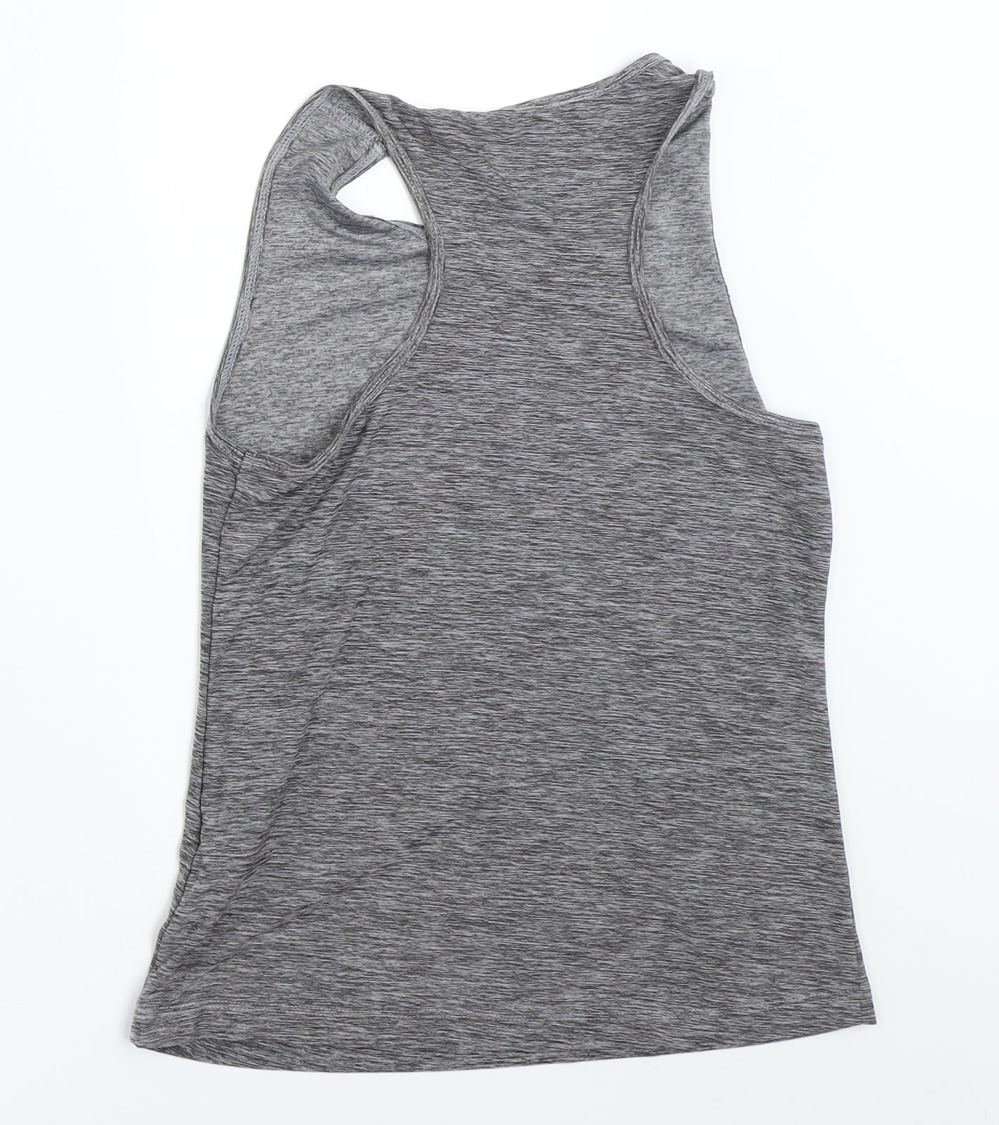 Matalan Girls Grey   Basic Tank Size 8-9 Years