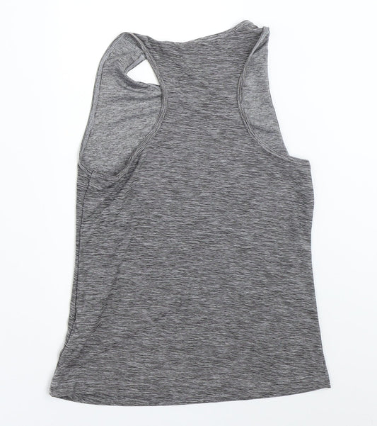 Matalan Girls Grey   Basic Tank Size 8-9 Years