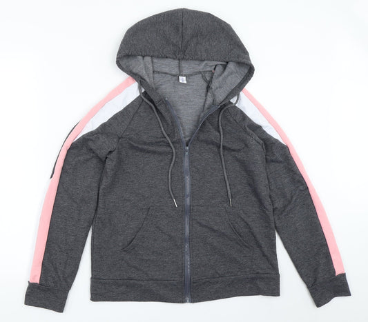 Hawiton Womens Grey   Full Zip Hoodie Size S