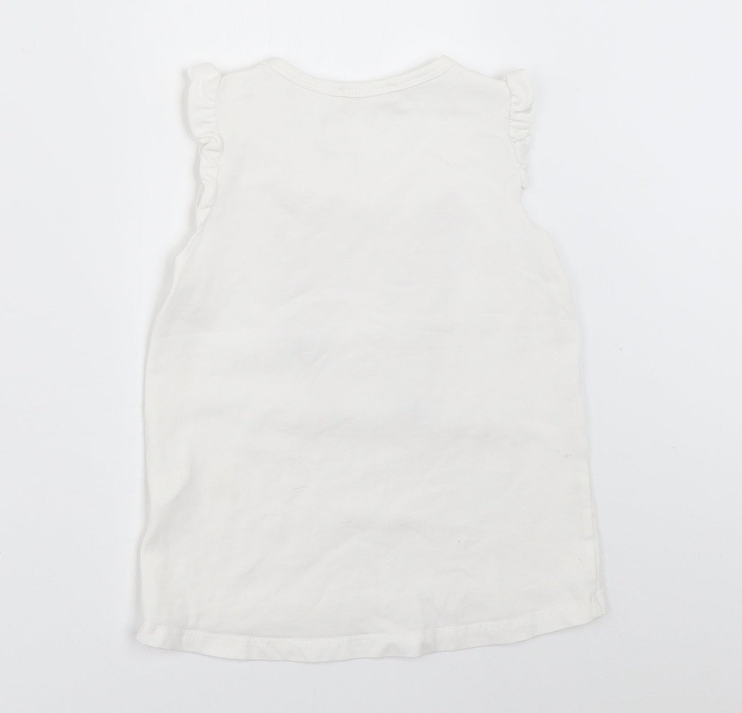 Breeze Girls Girls White   Basic Tank Size 5 Years