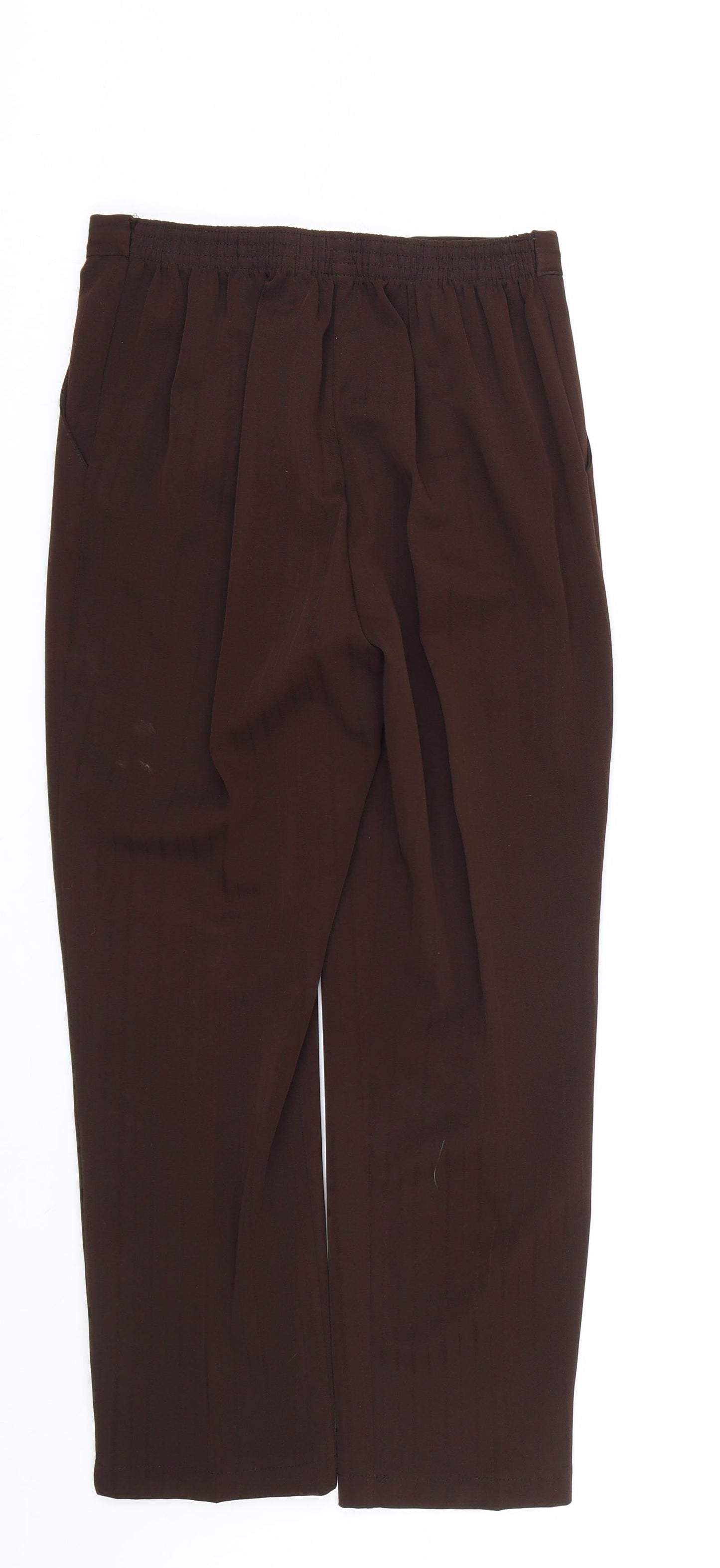 Preworn Womens Brown   Trousers  Size 12 L25 in