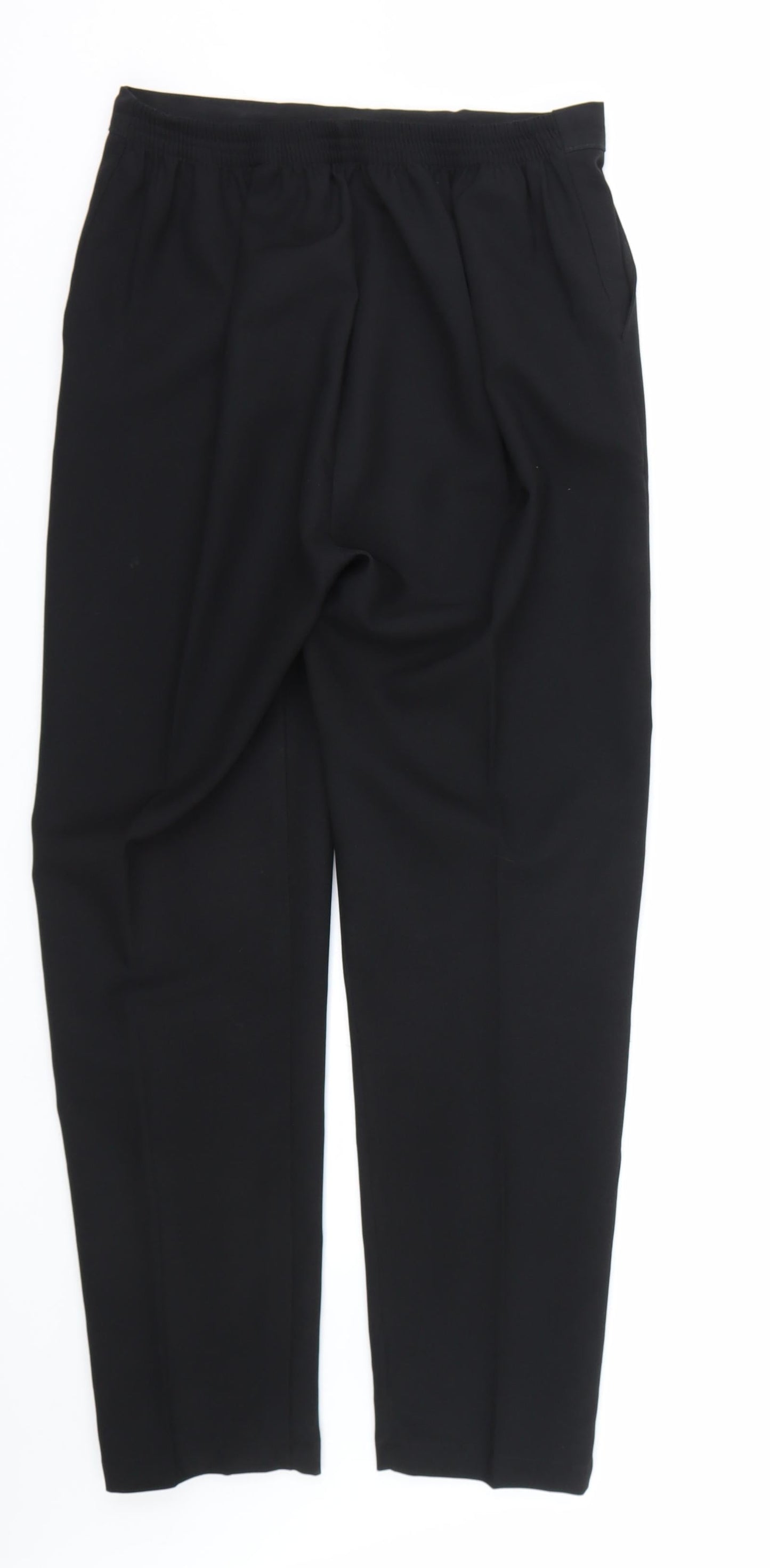 Preworn Womens Black   Trousers  Size 12 L27 in
