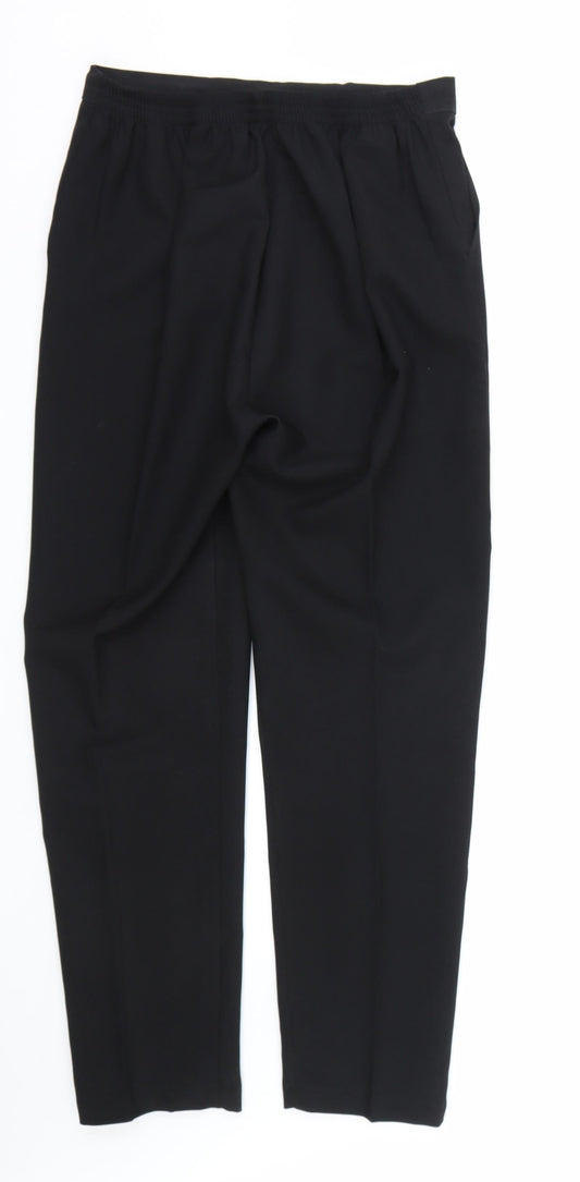 Preworn Womens Black   Trousers  Size 12 L27 in