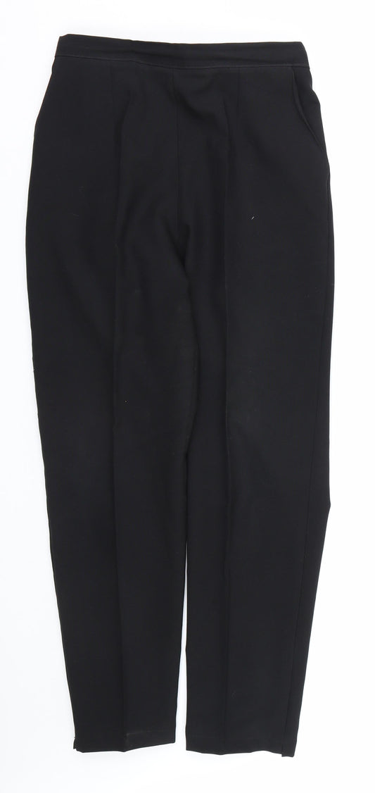 Preworn Womens Black   Trousers  Size 12 L27 in
