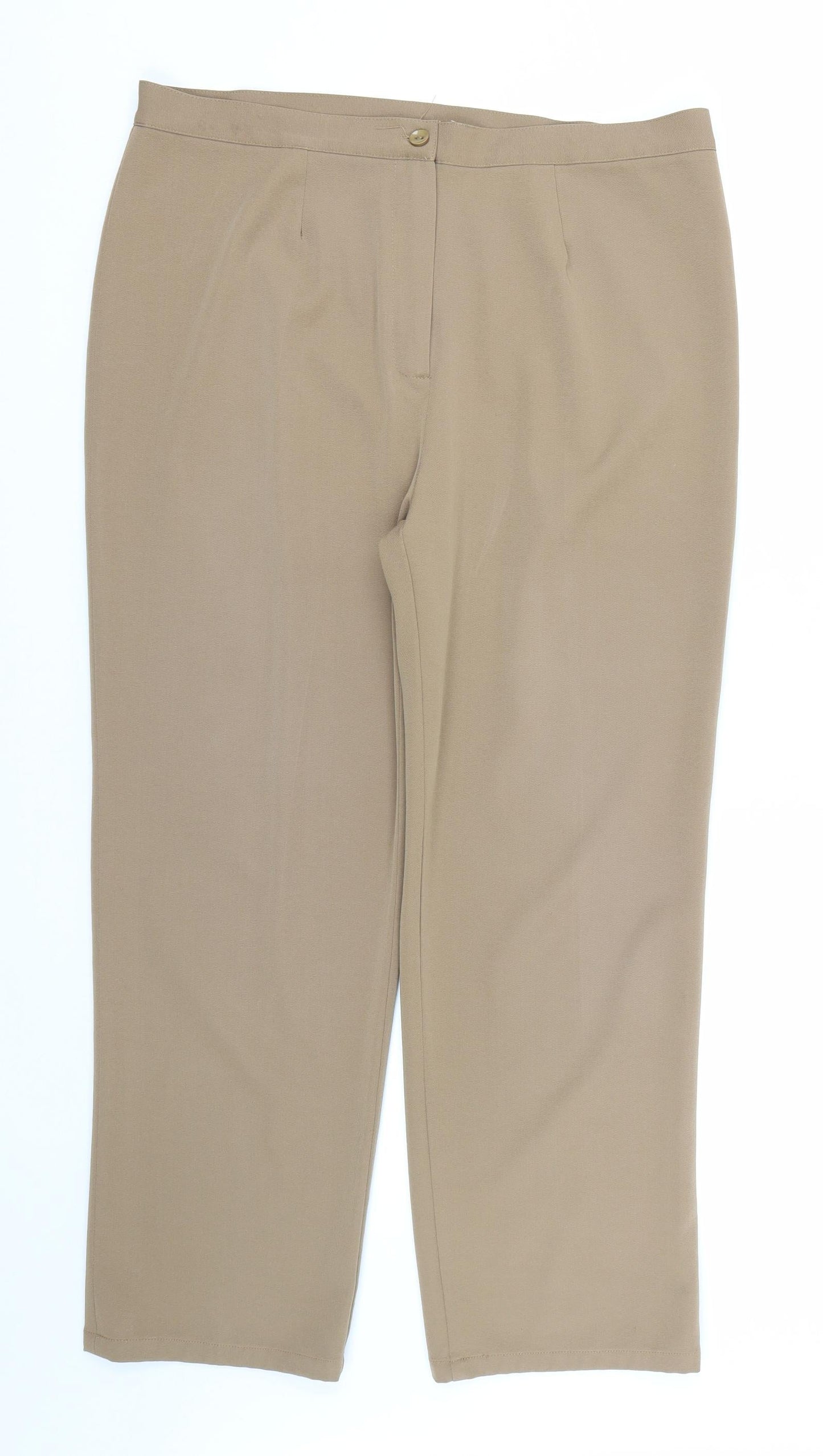 Preworn Womens Brown   Trousers  Size 35 in L25 in