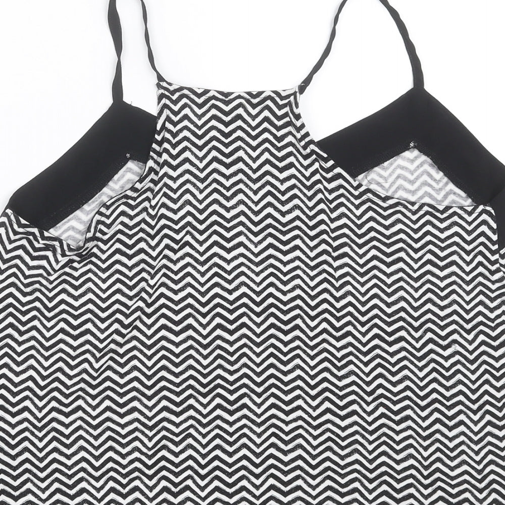 H&M Womens Black Geometric  Camisole Blouse Size S