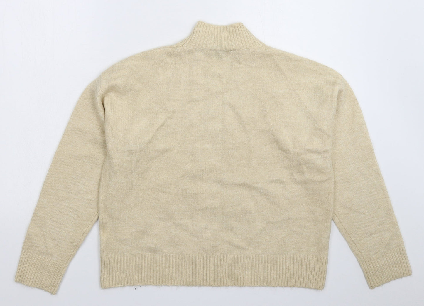 New Look Womens Beige  Knit Pullover Jumper Size M