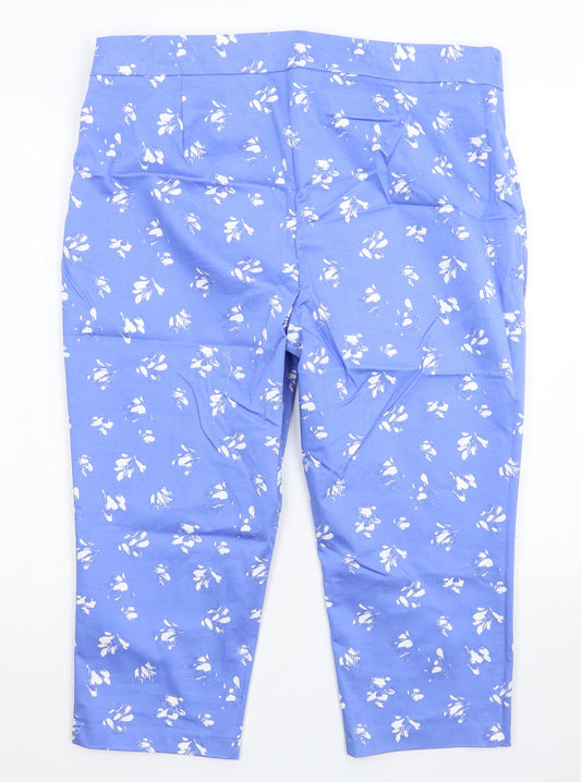Preworn Womens Blue   Cropped Trousers Size 36 in L21 in