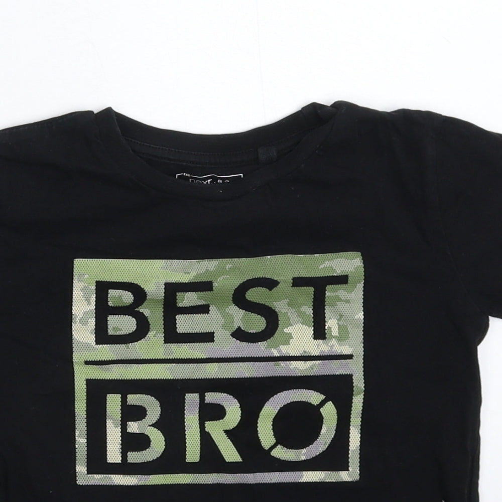 NEXT Boys Black   Basic T-Shirt Size 5 Years