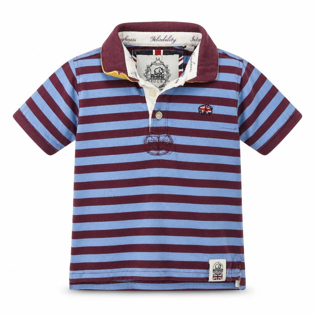 Rhino Boys Multicoloured Striped  Basic Polo Size 4 Years