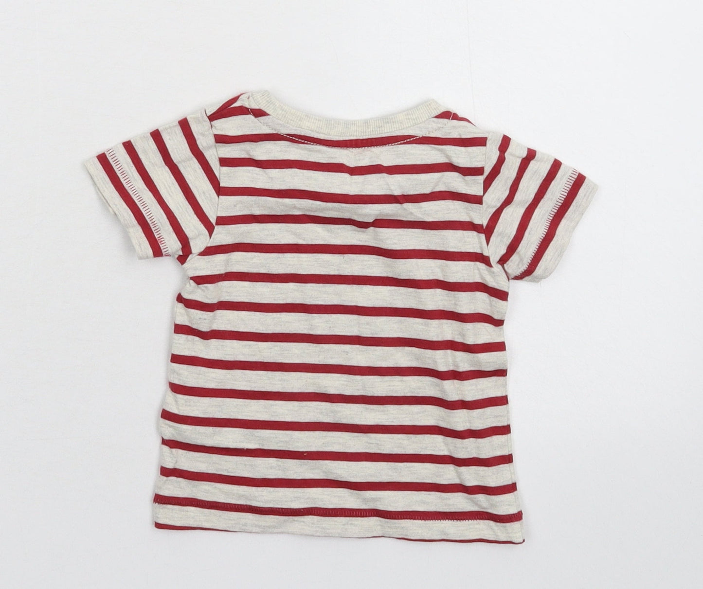 Marks and Spencer Baby Multicoloured Striped  Basic T-Shirt Size 3-6 Months