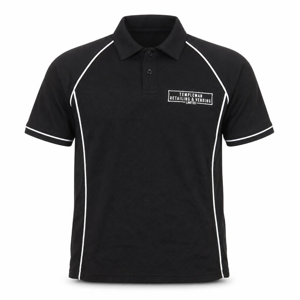 Finden Hales Mens Black    Polo Size M