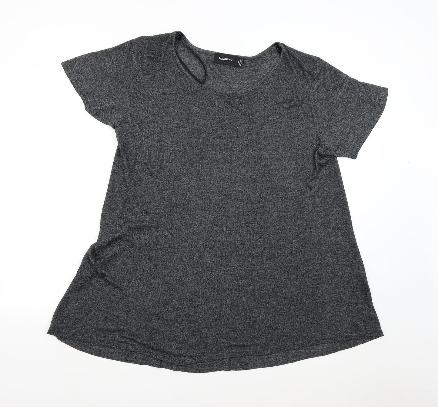 Mink Pink Womens Grey   Basic T-Shirt Size M
