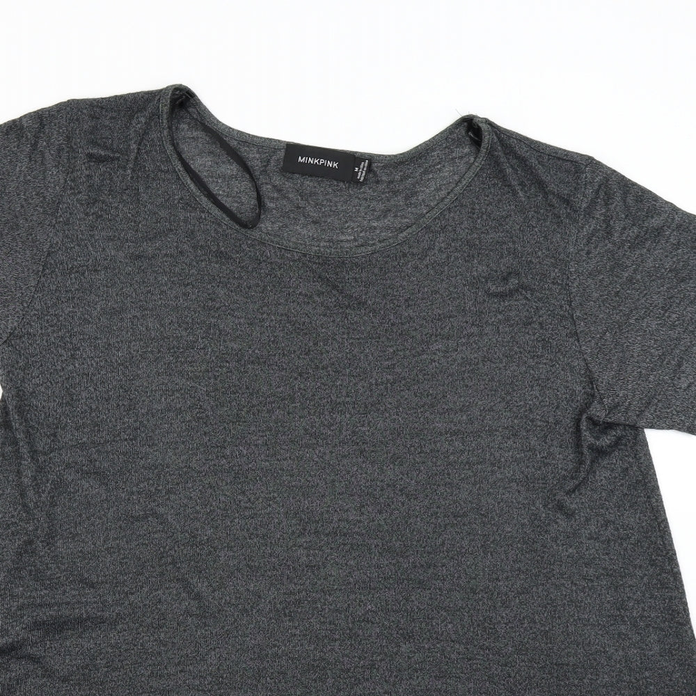 Mink Pink Womens Grey   Basic T-Shirt Size M
