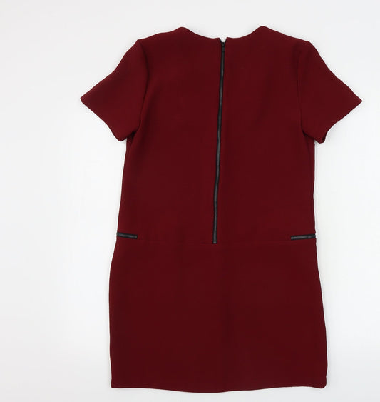 Topshop  Womens Red   A-Line  Size 8