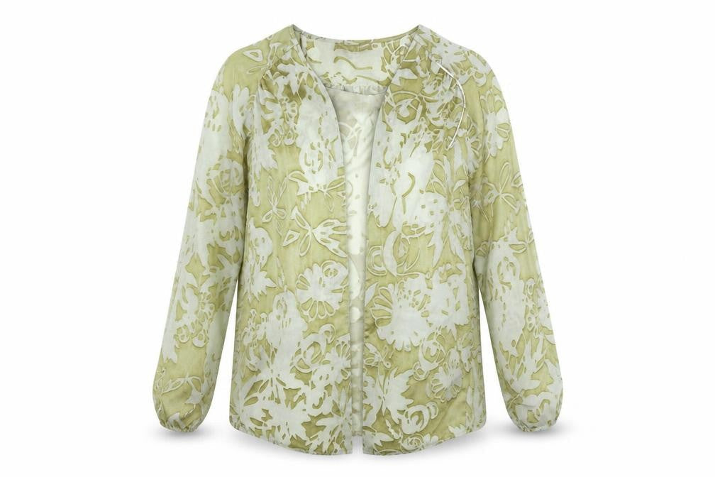 Miss Selfridge  Womens Green Floral  Cardigan Jumper Size 8