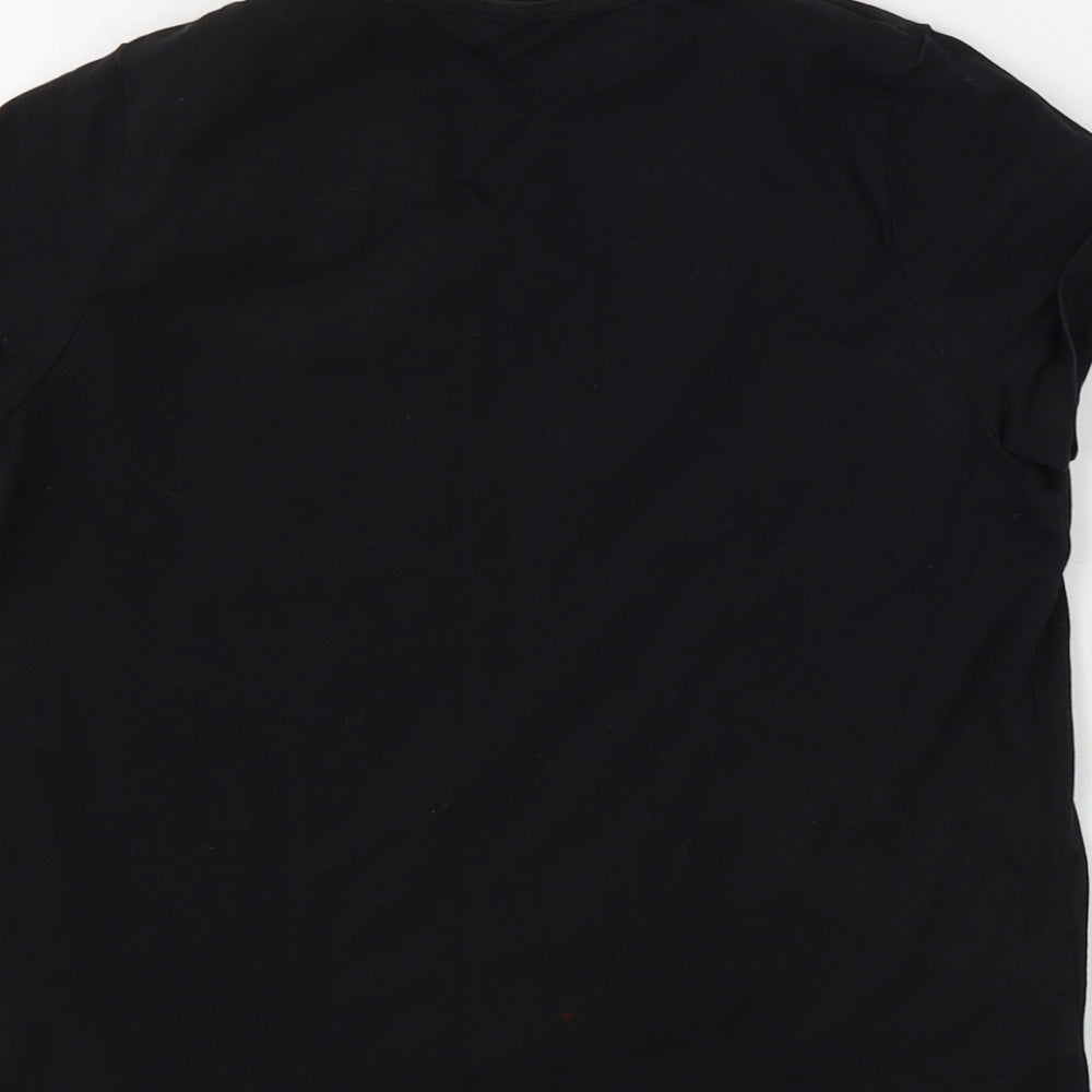 M&Co Girls Black   Basic T-Shirt Size 12 Years