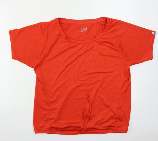 Marks and Spencer  Womens Red   Basic T-Shirt Size 12