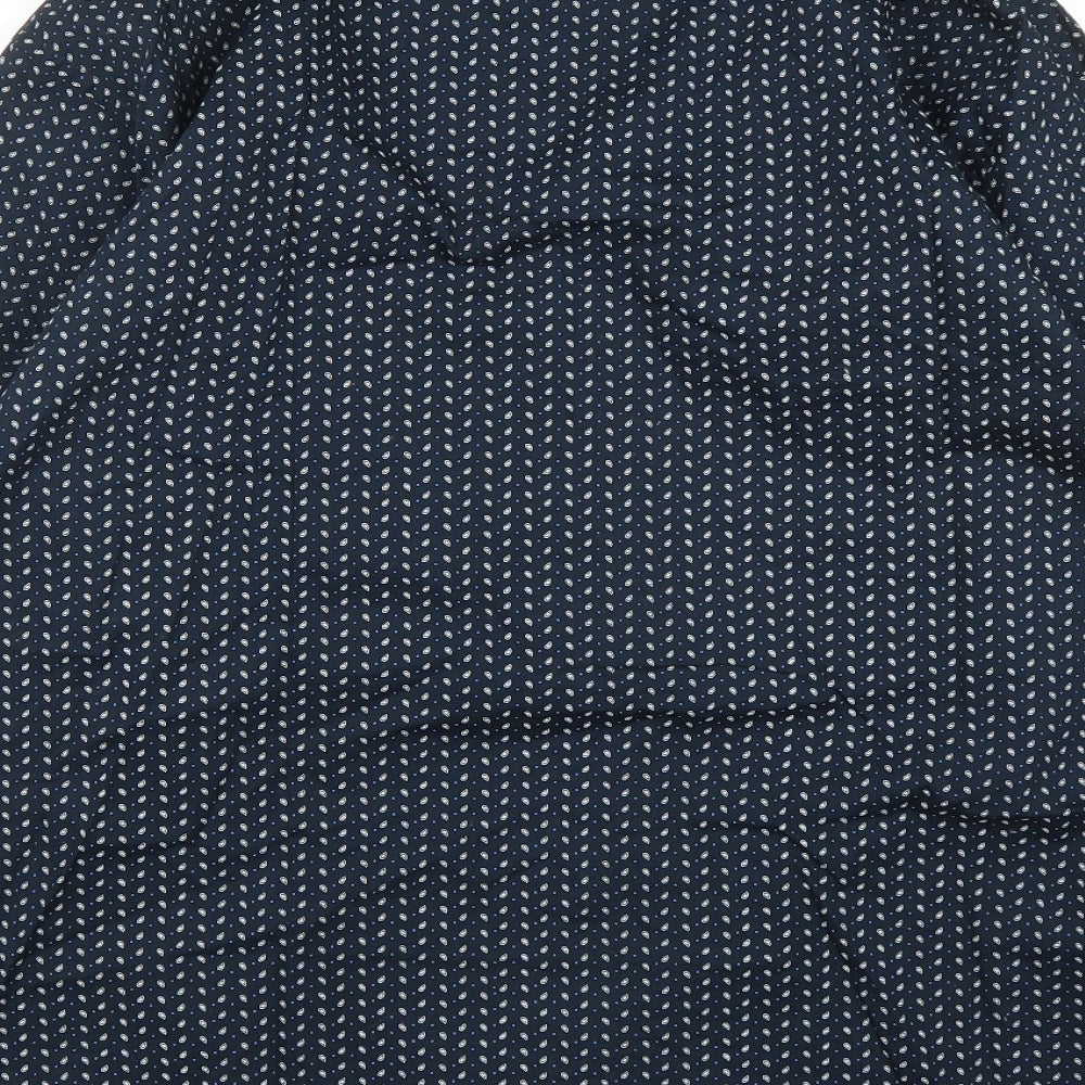 Matalan Mens Blue Paisley   Button-Up Size XL