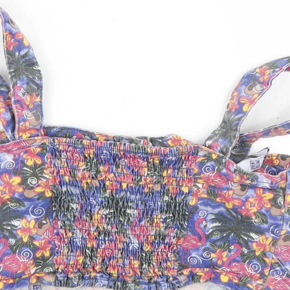 Debenhams Womens Multicoloured Floral  Basic Tank Size 6
