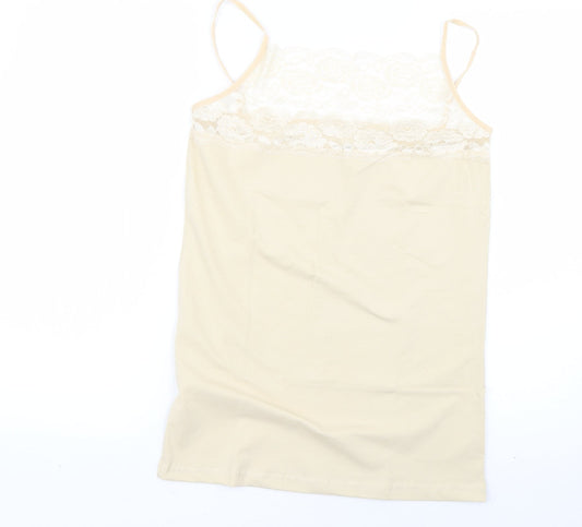 maria Womens Beige   Basic Tank Size XL