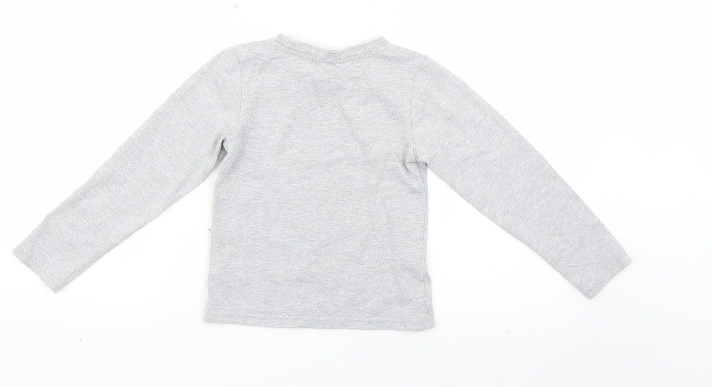 Primark Girls Grey   Basic T-Shirt Size 7-8 Years