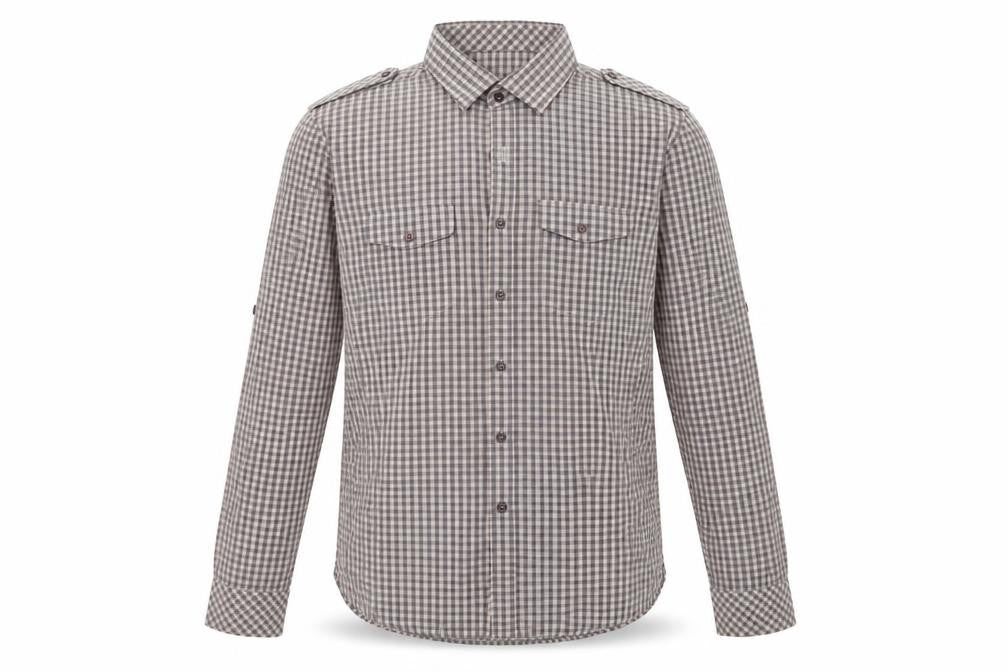 Tom Wolfe Mens Brown Check   Polo Size XL