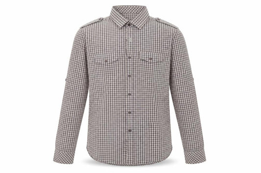 Tom Wolfe Mens Brown Check   Polo Size XL