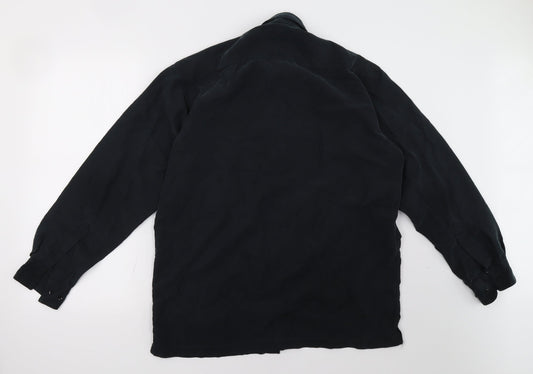 DAVID MOSS Mens Black    Polo Size M