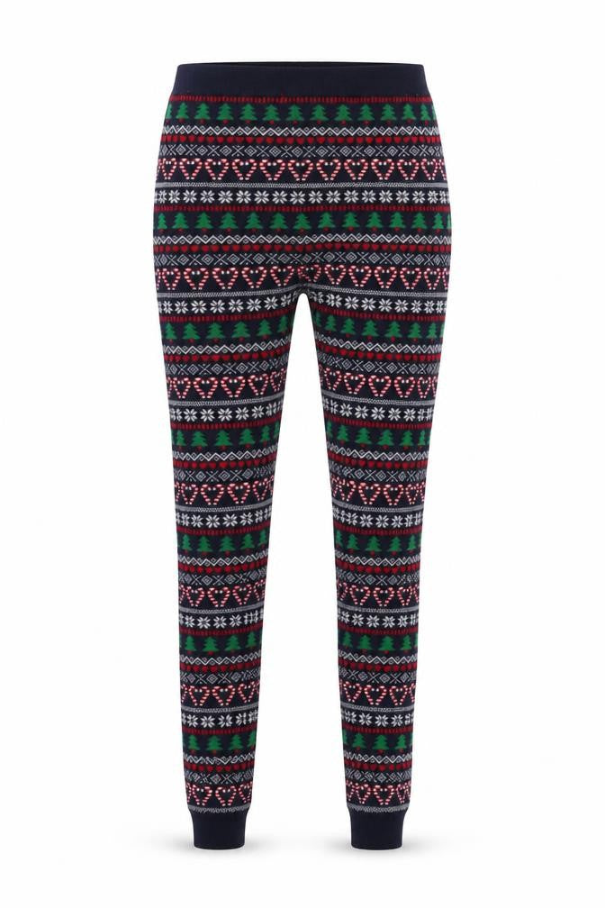 Primark Womens Blue Fair Isle  Harem Leggings Size 8 L27 in