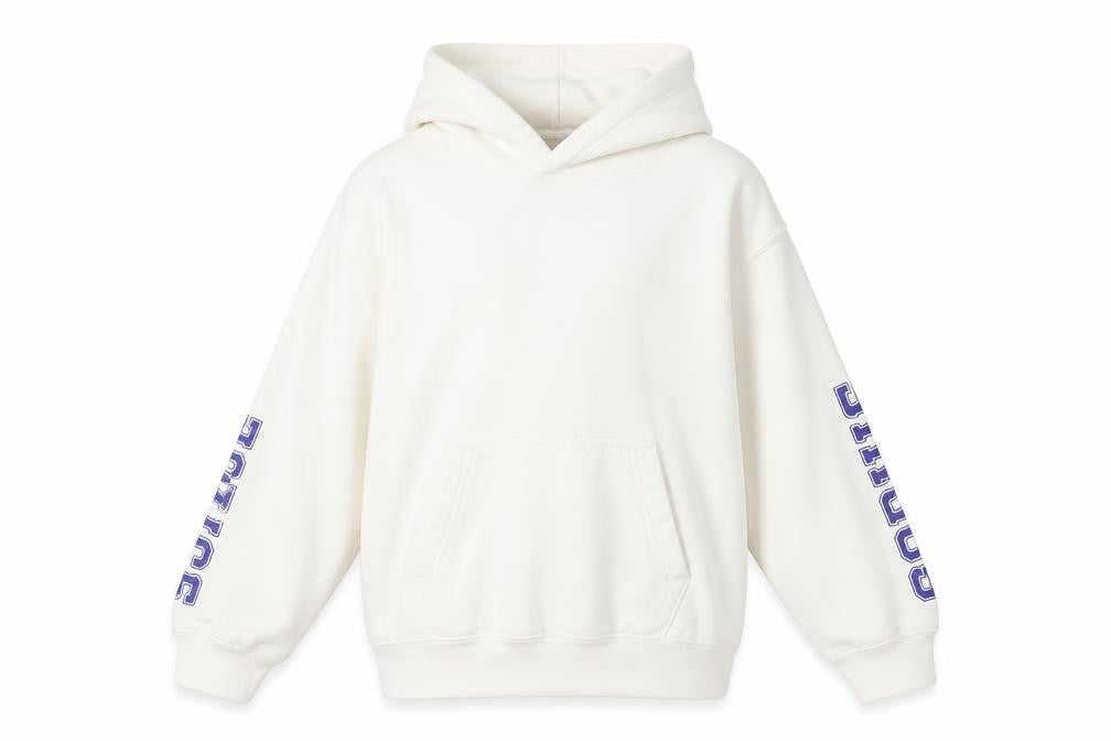 Just Hoods Girls White   Pullover Hoodie Size 10-11 Years