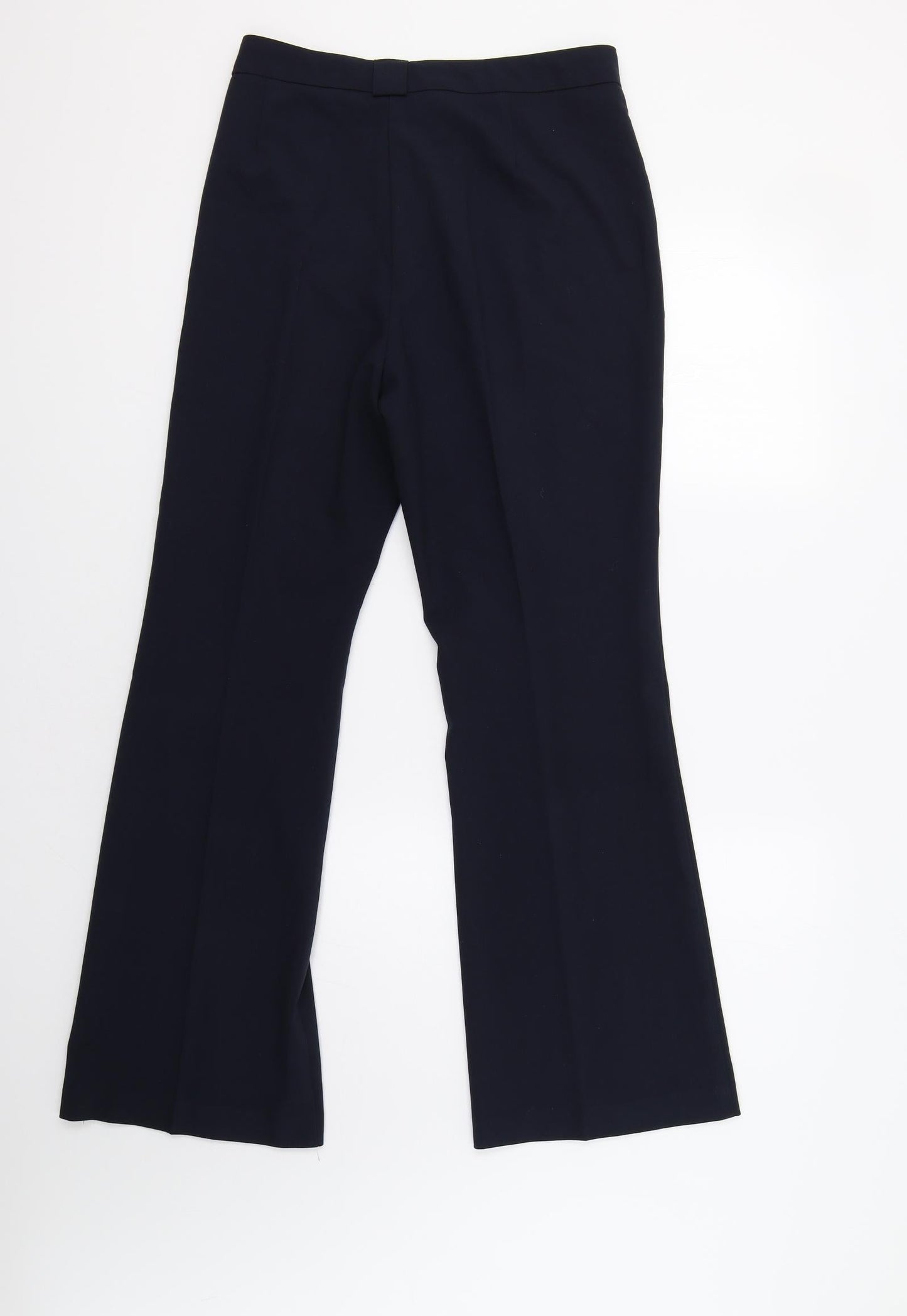 M&S Womens Blue   Dress Pants Trousers Size 14 L30 in