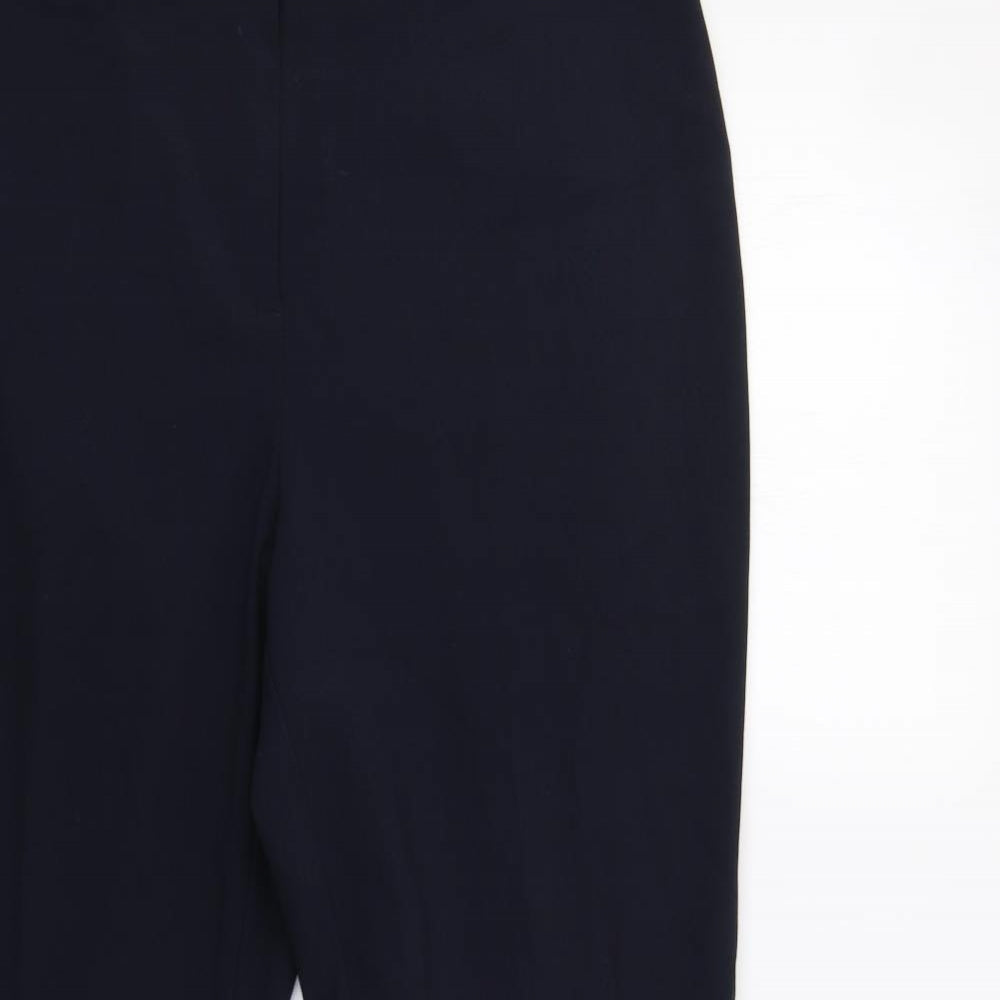 M&S Womens Blue   Dress Pants Trousers Size 14 L30 in