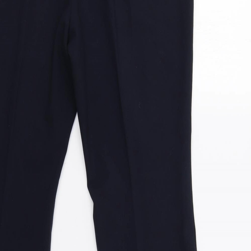 M&S Womens Blue   Dress Pants Trousers Size 14 L30 in