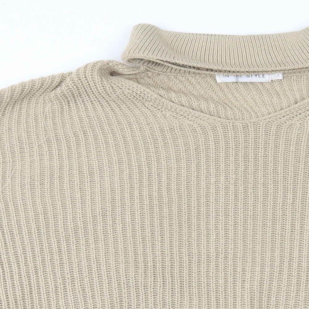 in the style Womens Beige   Pullover Jumper Size L