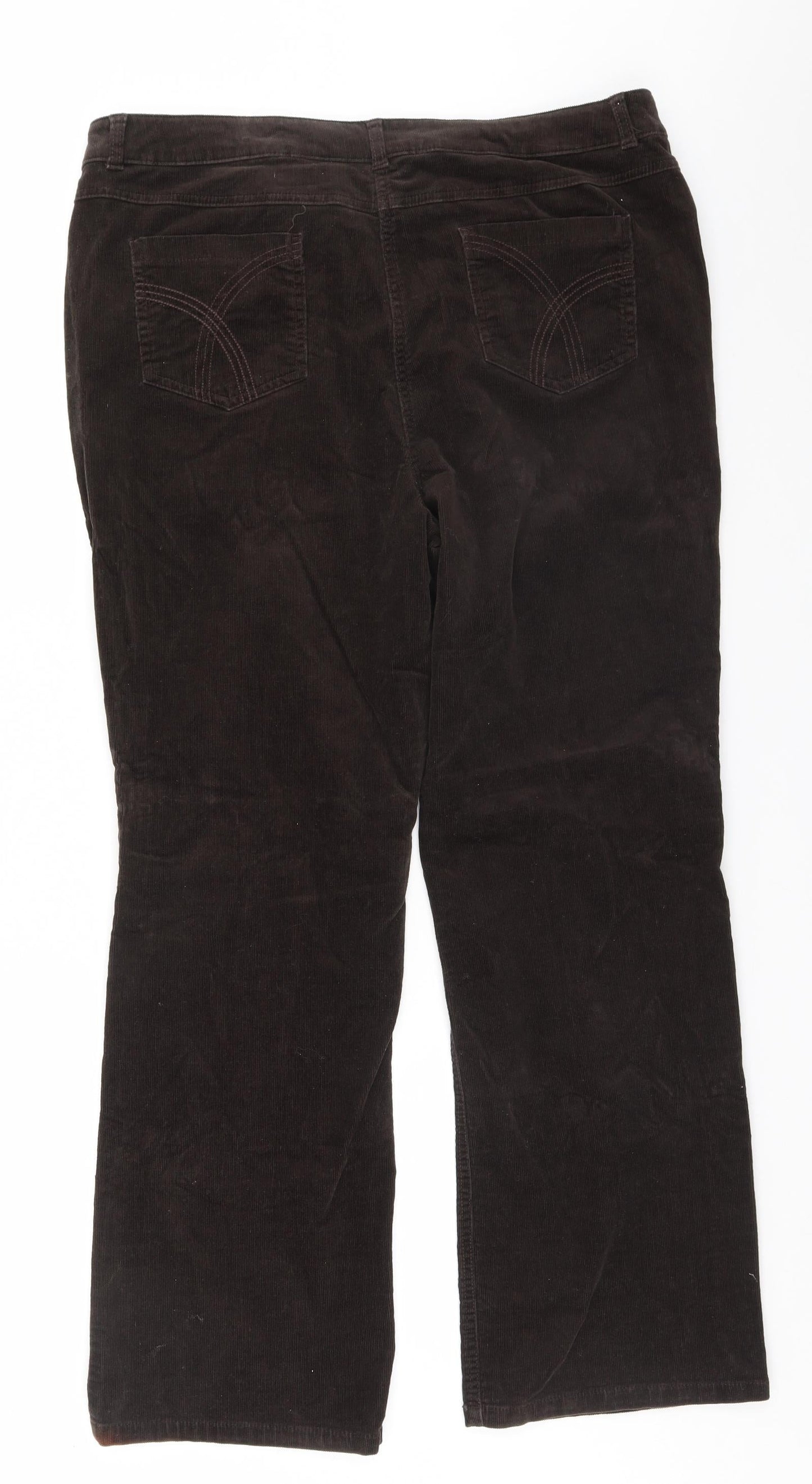 EWM Womens Brown   Trousers  Size 18 L28 in