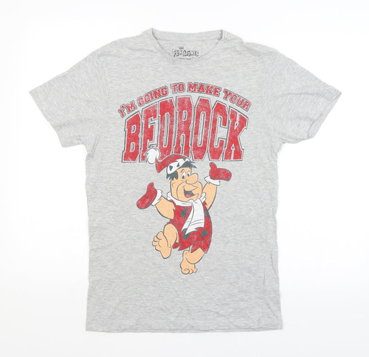 Cedar Wood State Mens Grey    T-Shirt Size M