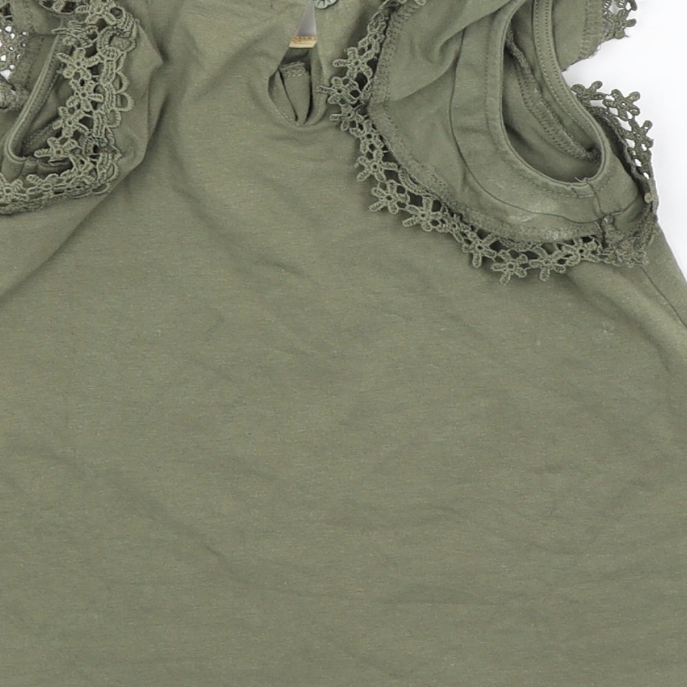 Tahari Girls Green   Basic Blouse Size 12-18 Months