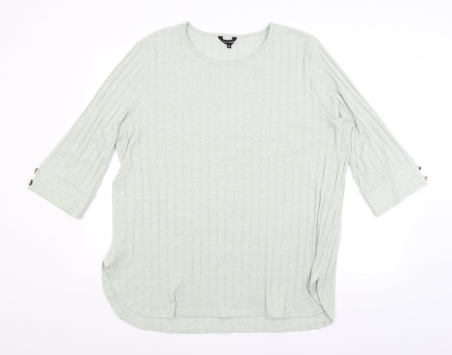 Peacocks Womens Green   Pullover Jumper Size XL