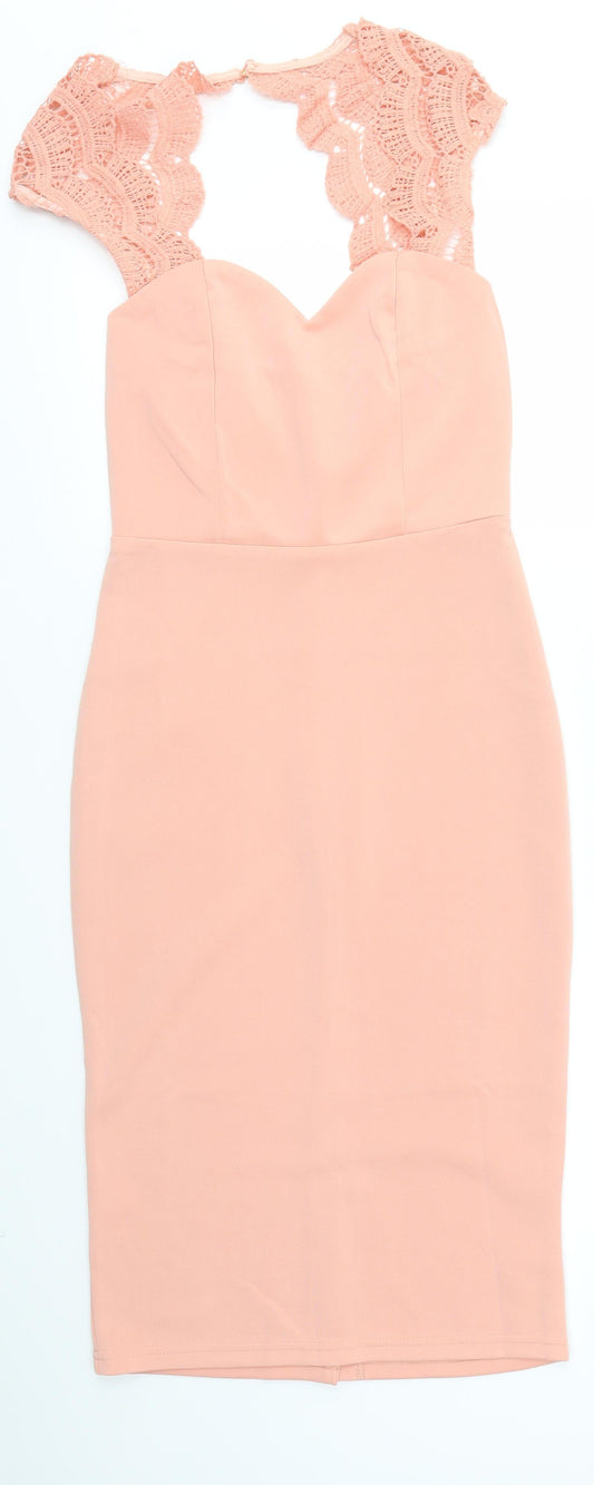 Club L Womens Pink   Bodycon  Size 6