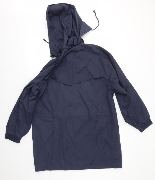 BM Womens Blue   Overcoat Coat Size 14