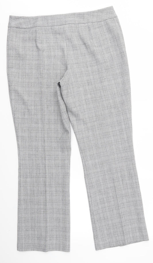 BHS Womens Grey   Dress Pants Trousers Size 14 L28 in