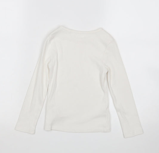 NEXT Girls White   Pullover Jumper Size 5 Years