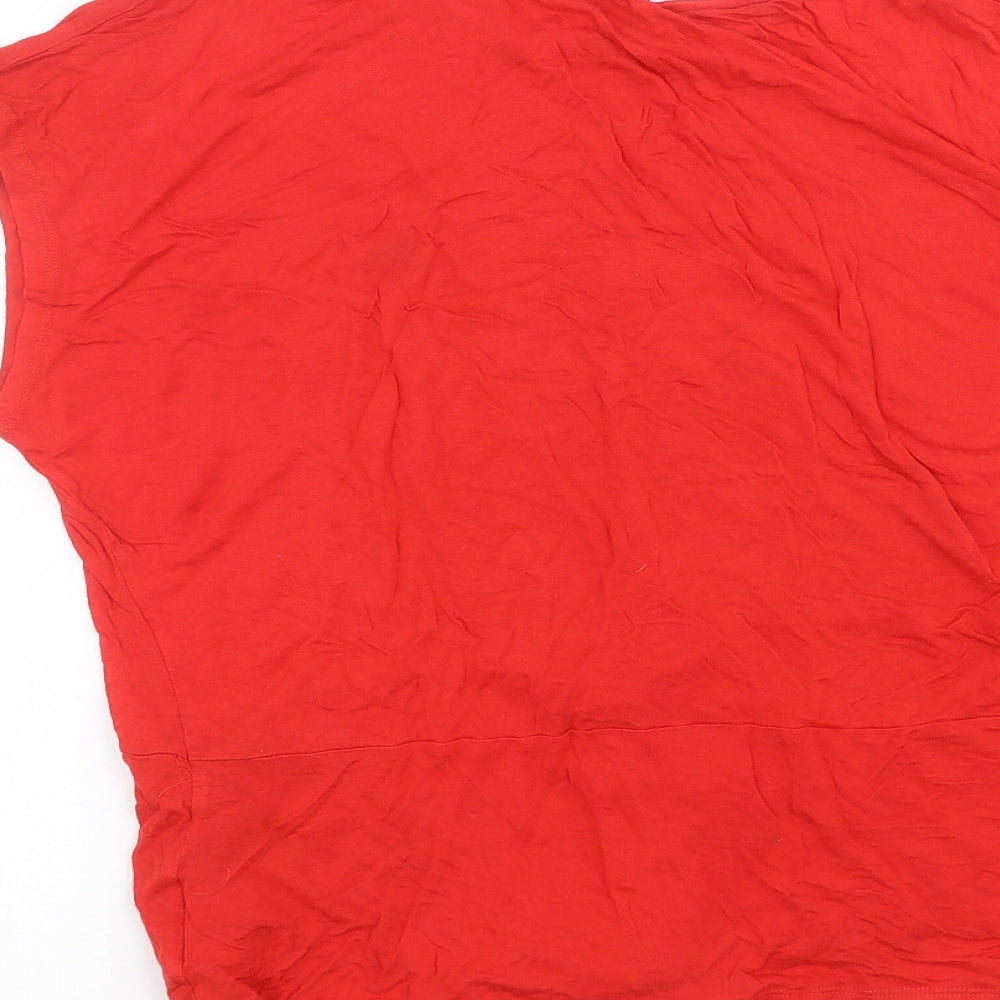 Dorothy Perkins Womens Red   Basic T-Shirt Size 18