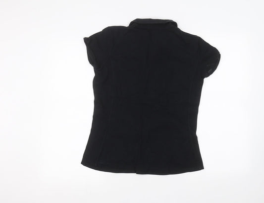 Golftini Womens Black   Basic Polo Size M
