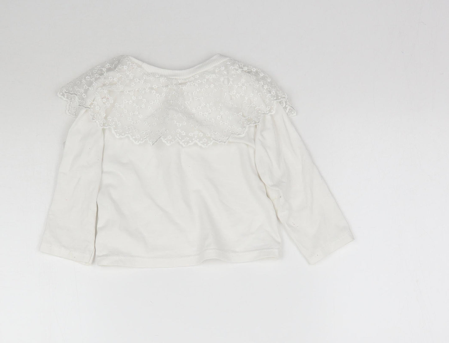 Com-ix Girls White   Basic T-Shirt Size 3 Years